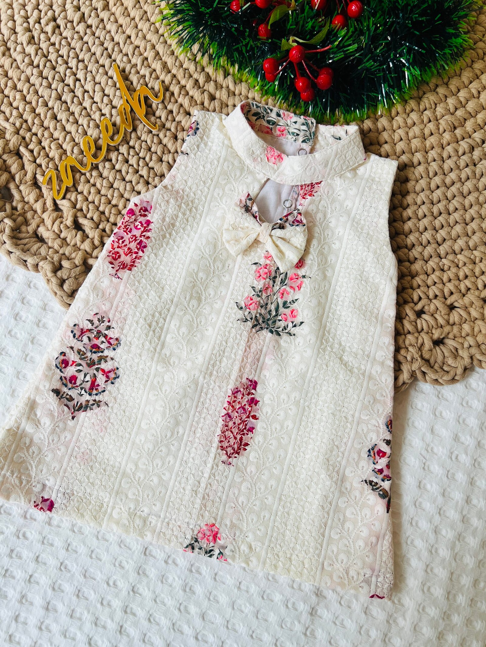 XMAS 2025 HAKKOBA TREADWORK AND PRINTED FROCK - Image 5